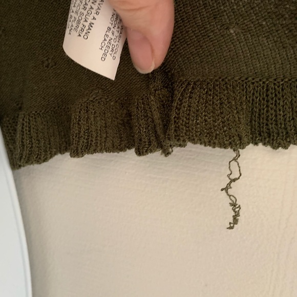 bebe Olive Green Short Sleeve Cardigan - Picture 10 of 10